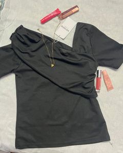 Chic Black Off-Shoulder Top