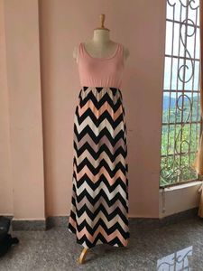 Chevron Maxi Dress