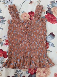 Floral Smocked Tank Top