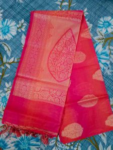 Hot Pink Silk Saree