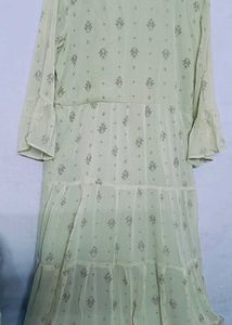 Lime Green Tiered Maxi Dress