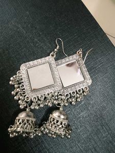 Silver Tone Fashion Earrings