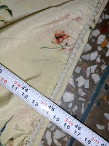 Cream Print Suit Set With Dupatta