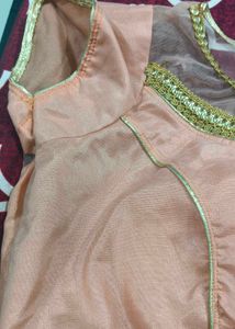 Peach Embroidered Blouse