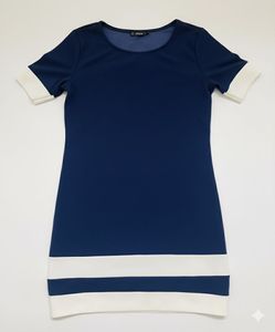 Navy &amp; White Mini Dress