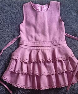 Pink Ruffled Dress