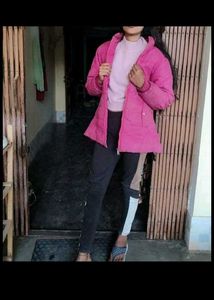 Winter Wear Pink Jacket