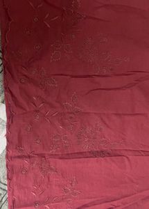 Burgundy Embroidered Blouse