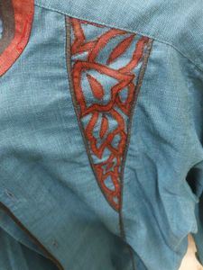 Sparkle Blue Patterned Shirt