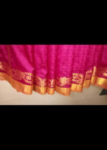 A Super Pink Occasional Wear With Stiched Blouse