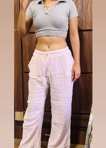 Pink Linen Pants