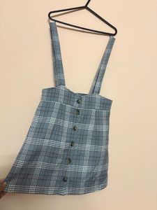 Korean Chic Checked Mini Skirt