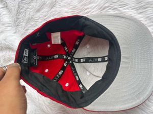 New era shark red cap
