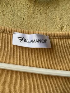 Cute Beige ribbed T-Shirt