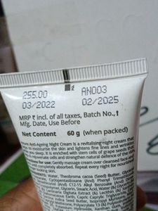 Assure Anti-ageing night cream