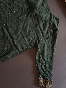 Elegant Green Embroidered Kurta