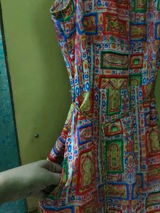 Patterned Sleeveless Maxi Dress