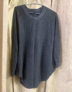 Stylish Gray Long Sleeve Top