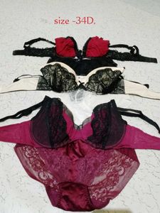 bra with panties 3sets