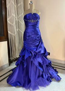 Blue Heavy Gown Very Pretty