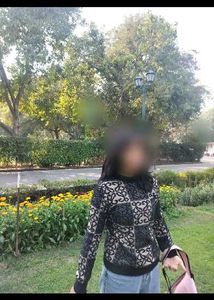 Korean Patterned Knit Sweater