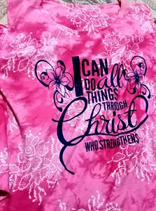Pink Floral Cold Shoulder Top