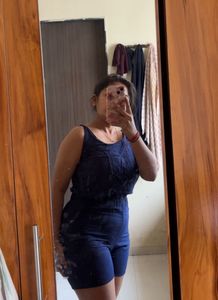 Cute Navy Blue Romper