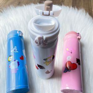 fixed price strictly no coin and swap comments on this will b ignored bts theme insulated steel bottles each 299