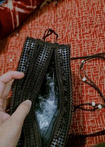 Floral Beaded Clutch