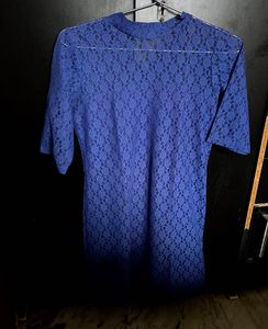 Blue Net Dress