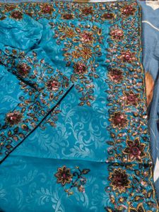 Party Wear Saree With Blouse