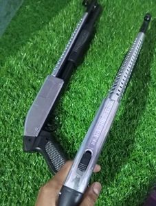 (Pack Of 2) Silver Short Gun With Free Bb Bulets