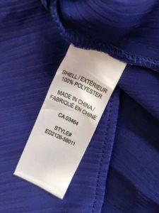Blue Sleeveless V-Neck Dress
