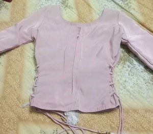 Pink Embellished Blouse