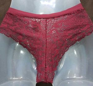 Maroon Lace Thong Panty 💚