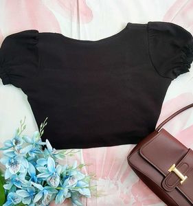 Black Crop Top