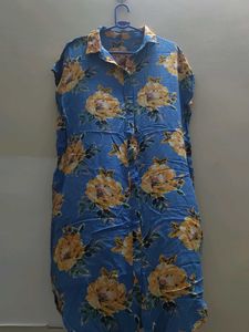Floral Blue Dress