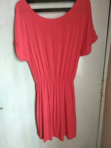 Beautiful Coral Imported Dress