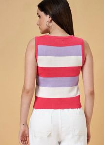 Striped Sleeveless Top 🎀