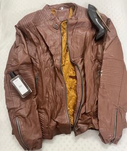 Unisex Brown Leather Jacket