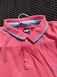 RICHLOOK COLAR TSHIRT PINK