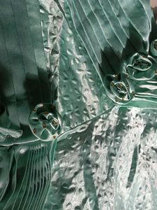 Pleated Mint Green Party Dress