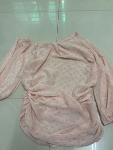 Baby Pink One Shoulder Top