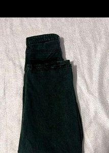 H&amp;M Straight Leg Black Baggy Jeans