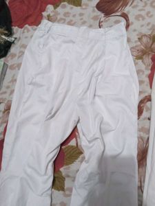 White Cotton Trauser