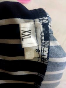 Striped High-Waisted Trousers