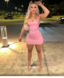 Pink Bodycon Mini Dress