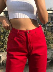 Red Denim Jeans For Women