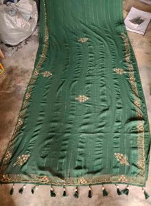 Elegant Green Saree