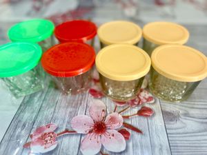 Glass Bowls with Lids - Set Of 8
